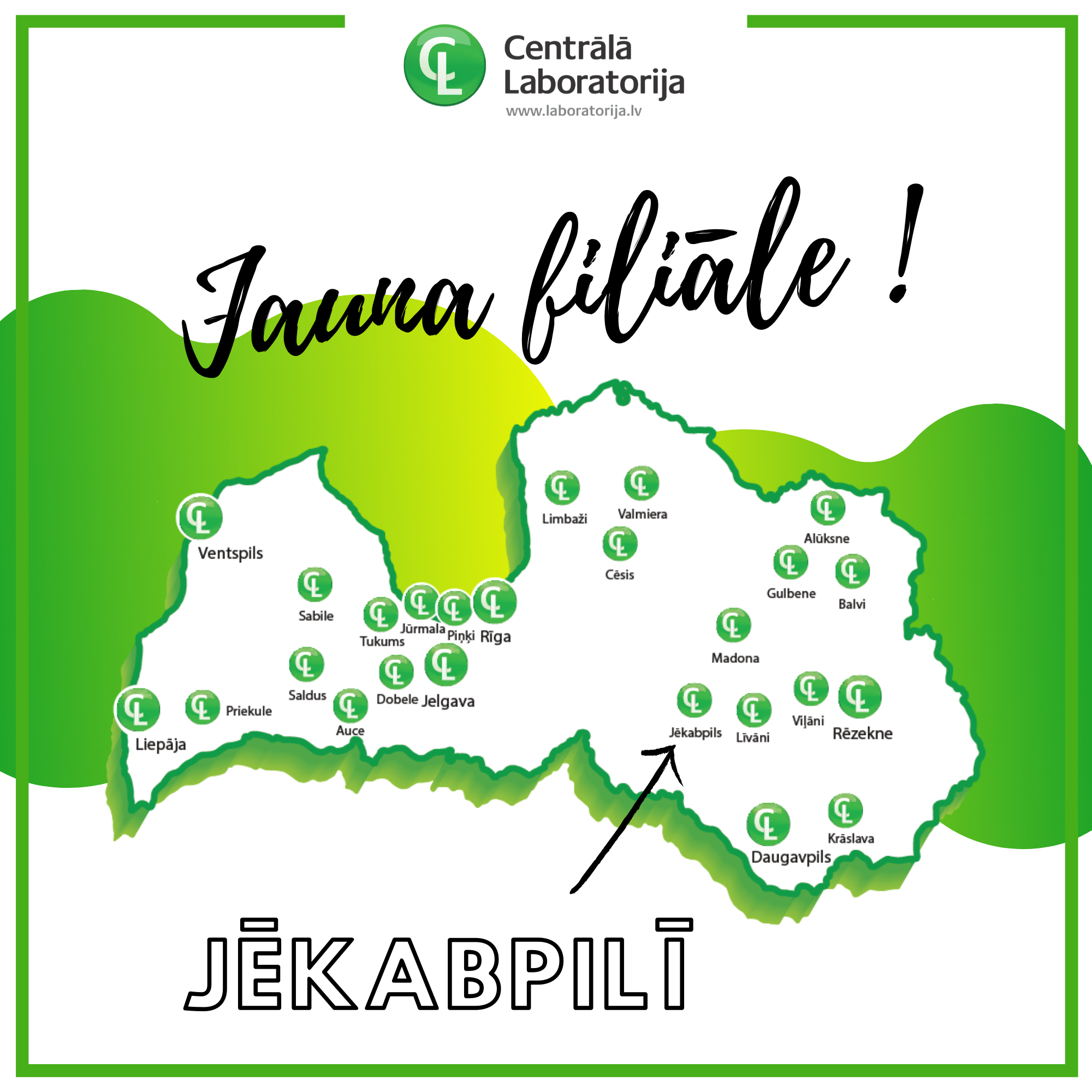 Jauna filiāle Jēkabpilī