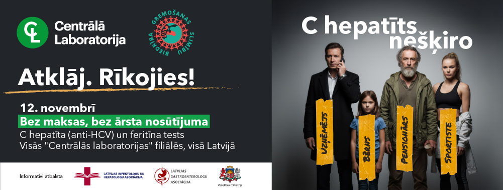Atklaj. Rīkojies! C hepatīts nešķiro