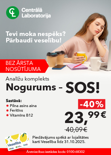 Centrālās laboratorijas oktobra  īpašie piedāvājumi ar karti Veselība