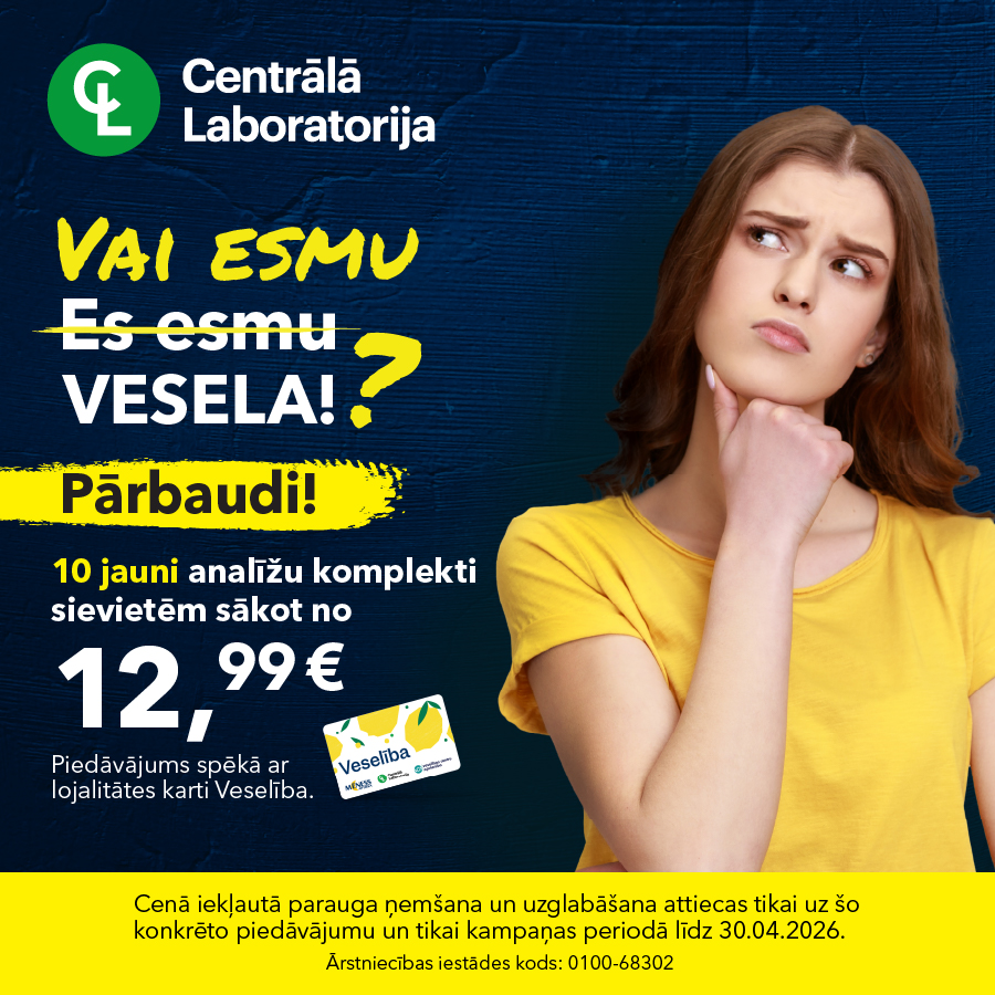 Vai esmu vesela? Pārbaudi!
